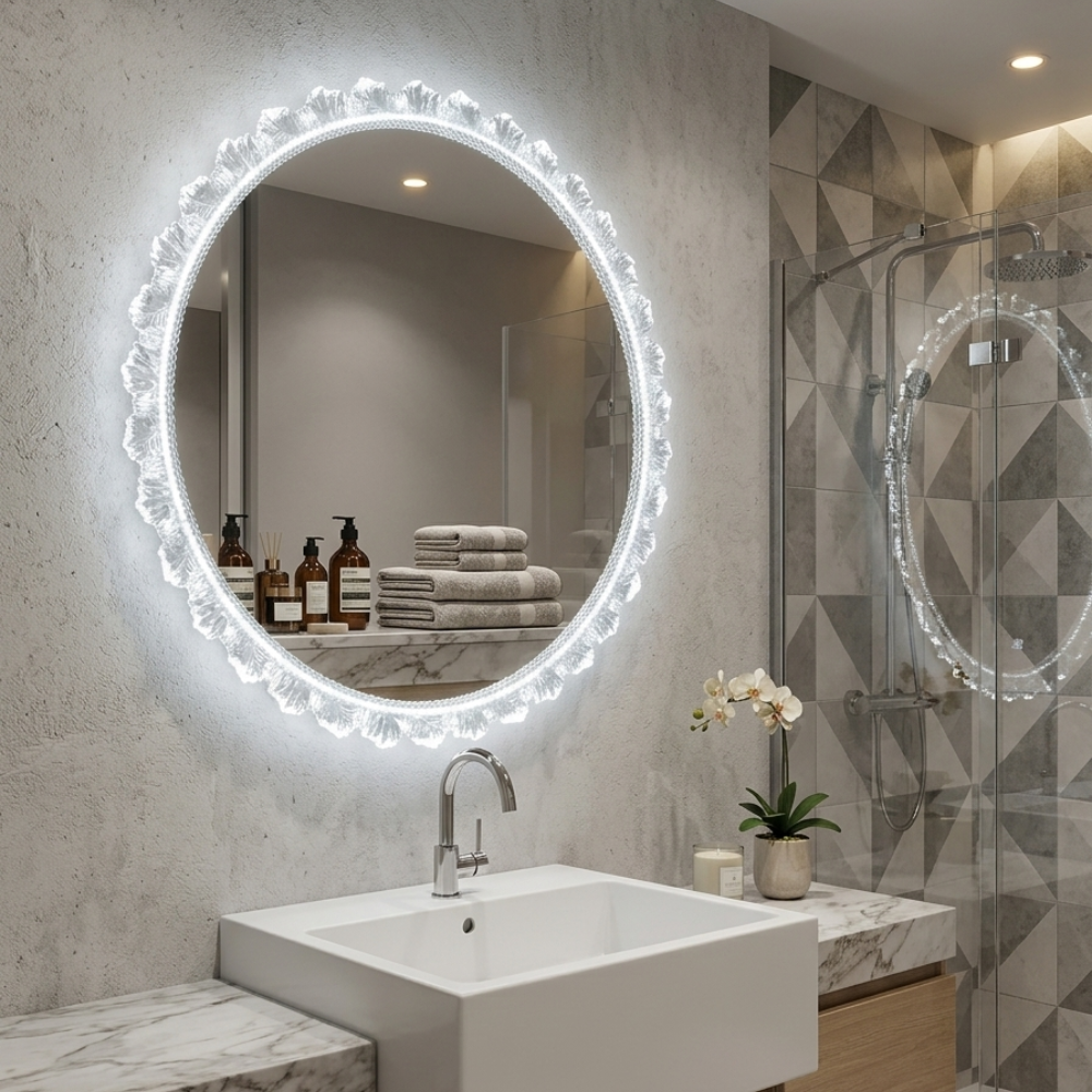 Crystal Sunshine Led Mirror
