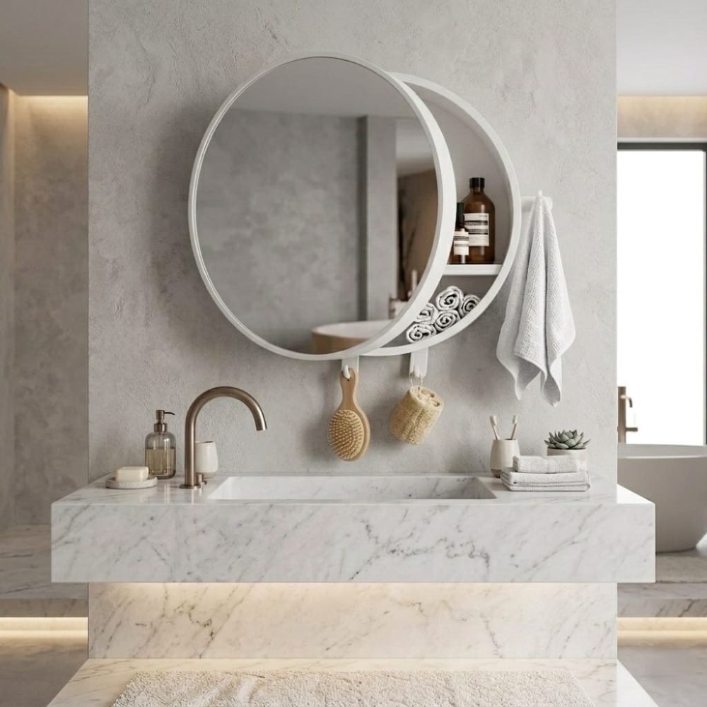 Bathroom mirror cabinet